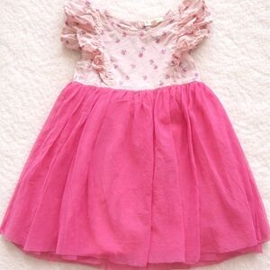 Tucker + Tate Pink Floral Ruffle‎ Dress 4T